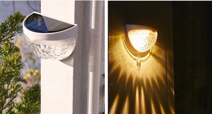 Led Solar Outdoor Garden Decoration New Stair Light Solar Light And Shadow Night Light Solar Wall Light - Image 3