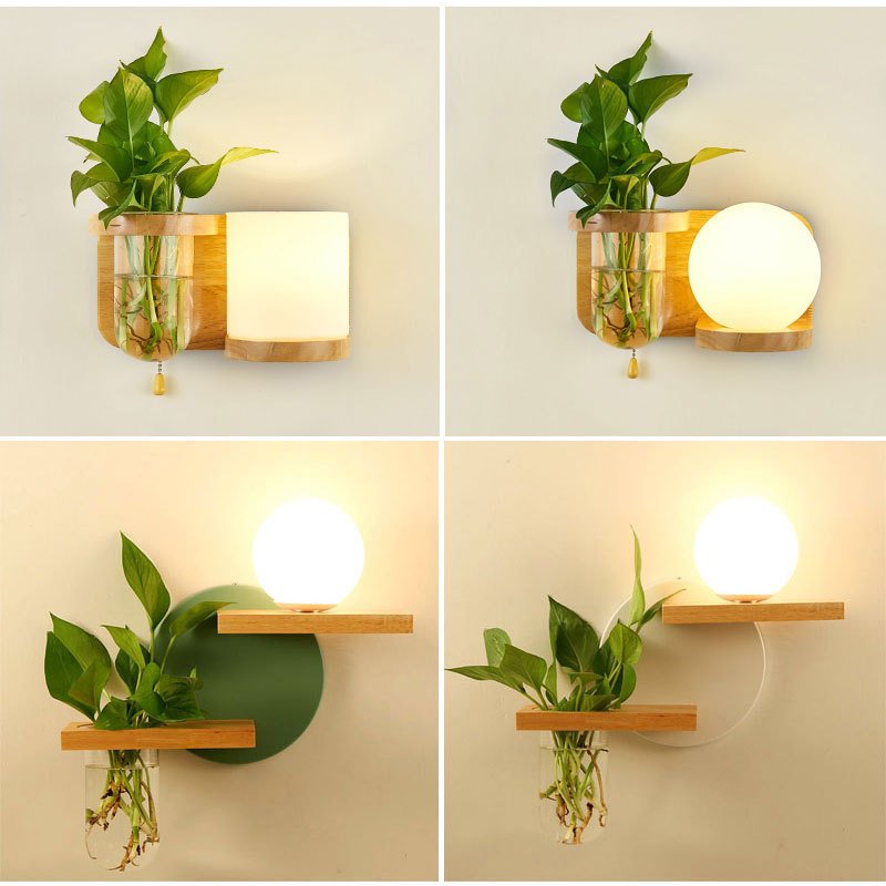Nordic Bedroom Bedside Creative Balcony Living Room Aisle Japanese LED Wall Lamp - Image 6
