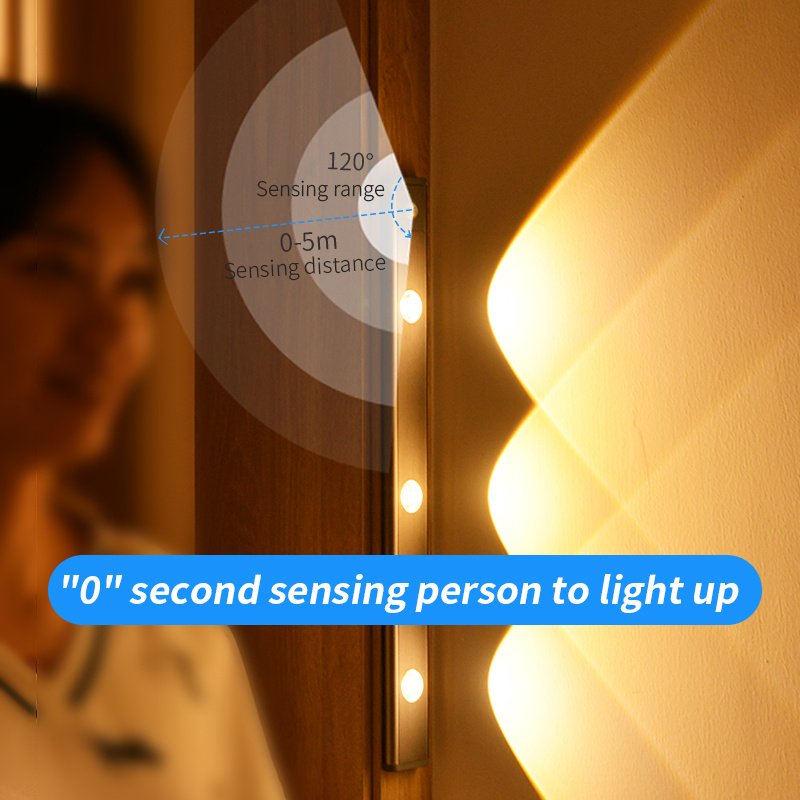 Motion Sensor Lamp Under The Cabinet Dimmable Cabinet Lamp Rechargeable Magnetic Suction Installation Kitchen Night Light Wardrobe Lamp - Image 2