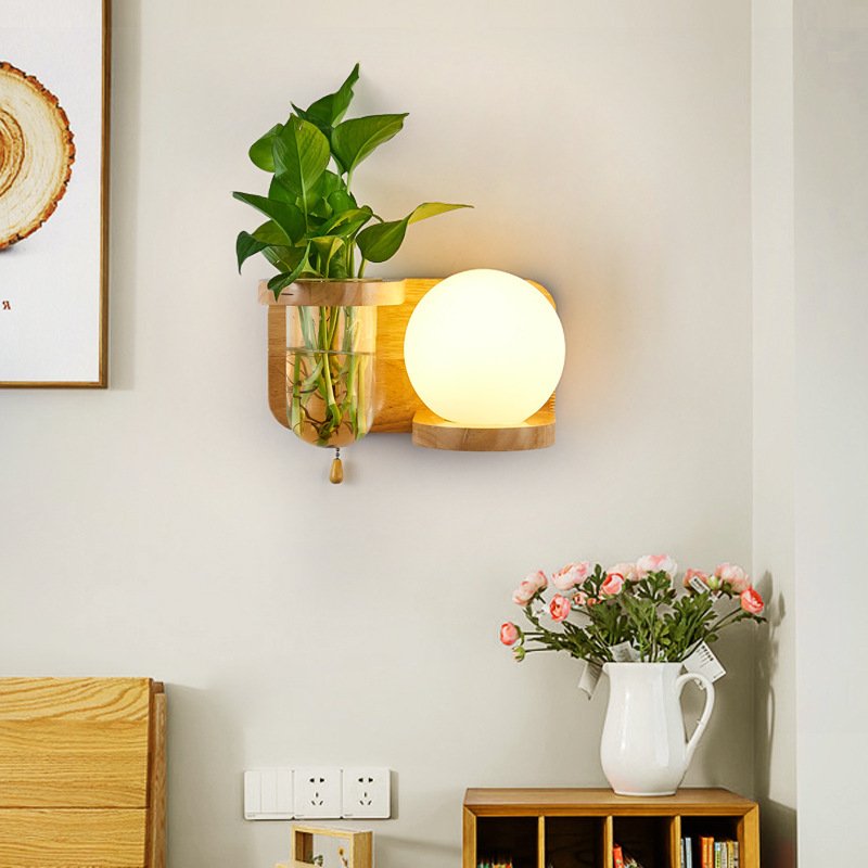 Nordic Bedroom Bedside Creative Balcony Living Room Aisle Japanese LED Wall Lamp - Image 5