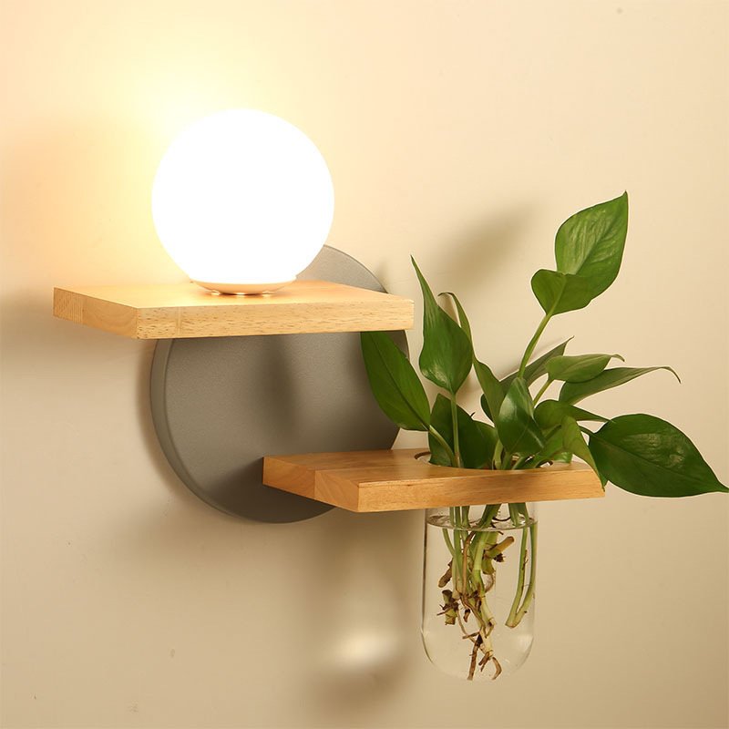 Nordic Bedroom Bedside Creative Balcony Living Room Aisle Japanese LED Wall Lamp - Image 4