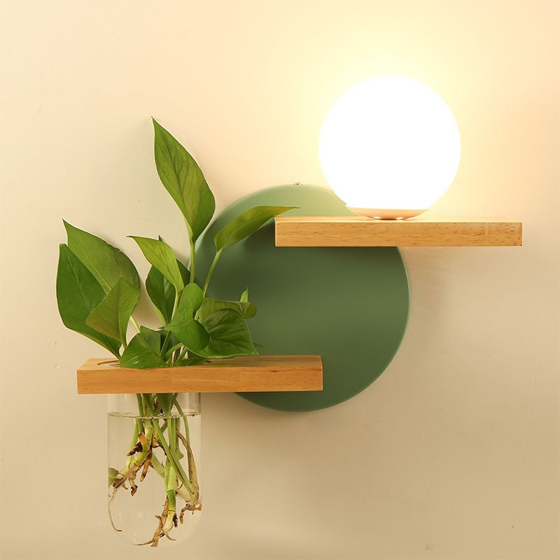 Nordic Bedroom Bedside Creative Balcony Living Room Aisle Japanese LED Wall Lamp - Image 2
