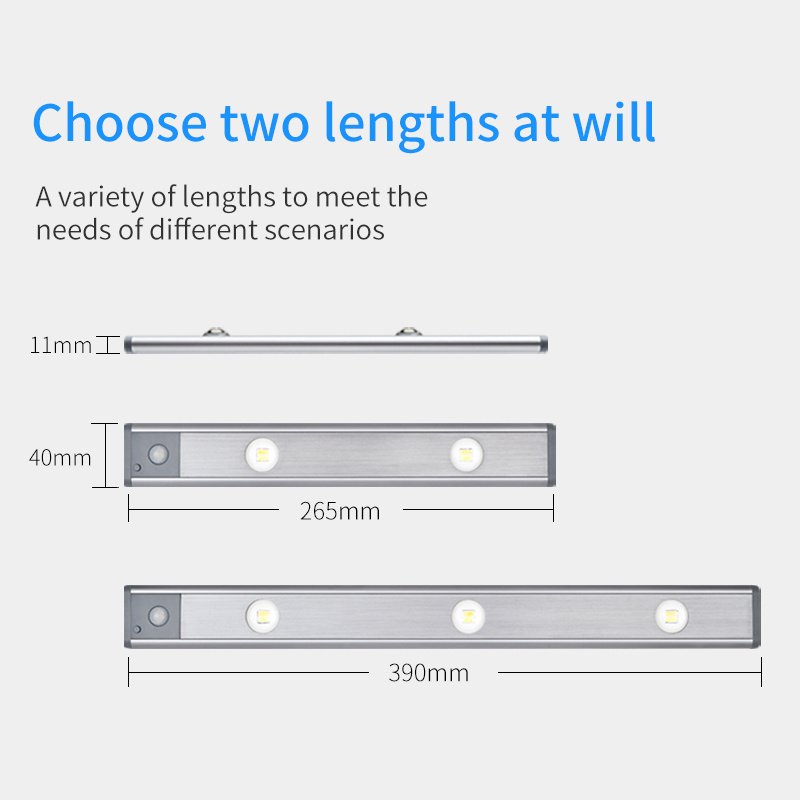 Motion Sensor Lamp Under The Cabinet Dimmable Cabinet Lamp Rechargeable Magnetic Suction Installation Kitchen Night Light Wardrobe Lamp - Image 10